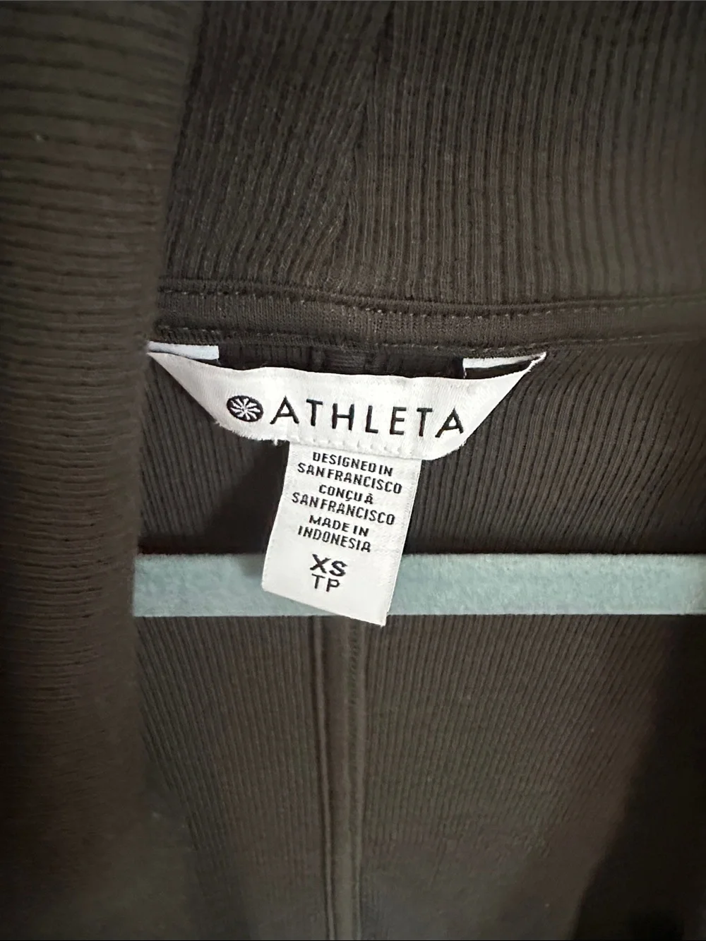 BNWT Athleta Women's Deep Forest Green Draped Open-Front Cardigan